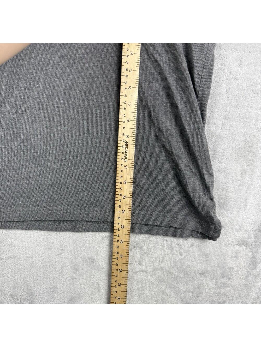 Lacoste Polo Shirt Mens 5 Gray Big Croc Logo Designer Golf Classic Fit Preppy - Picture 5 of 9